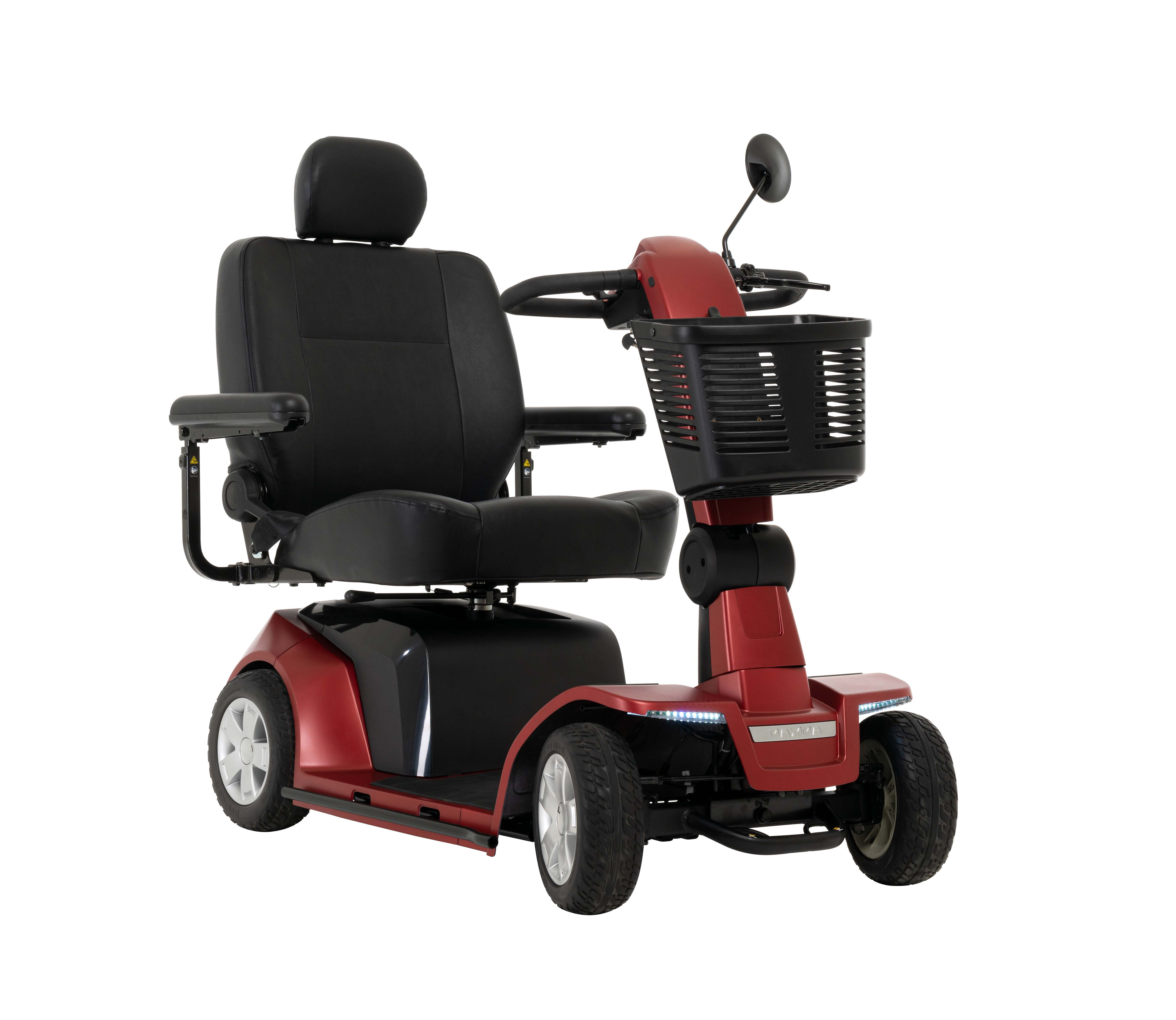 Pride Maxima 6MPH Mobility Scooter -  Front Right Red