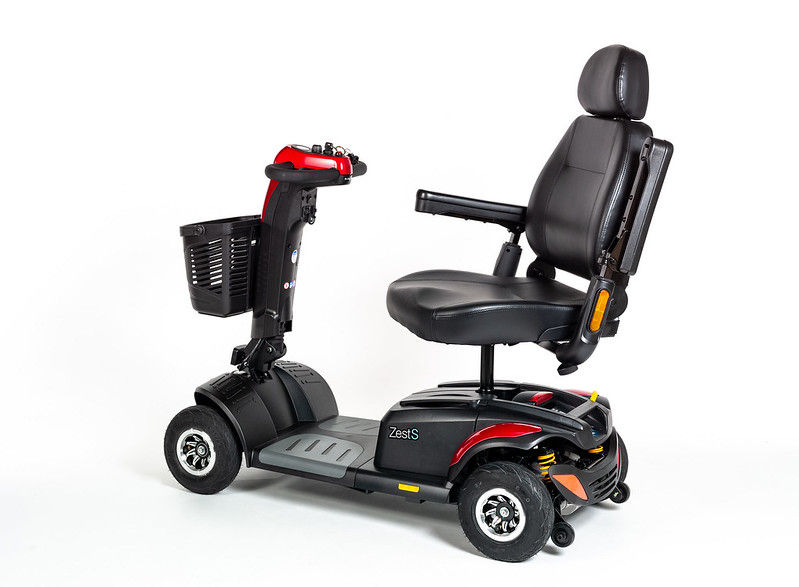 Thumbnail: TGA Zest S Portable Mobility Scooter - Back Left