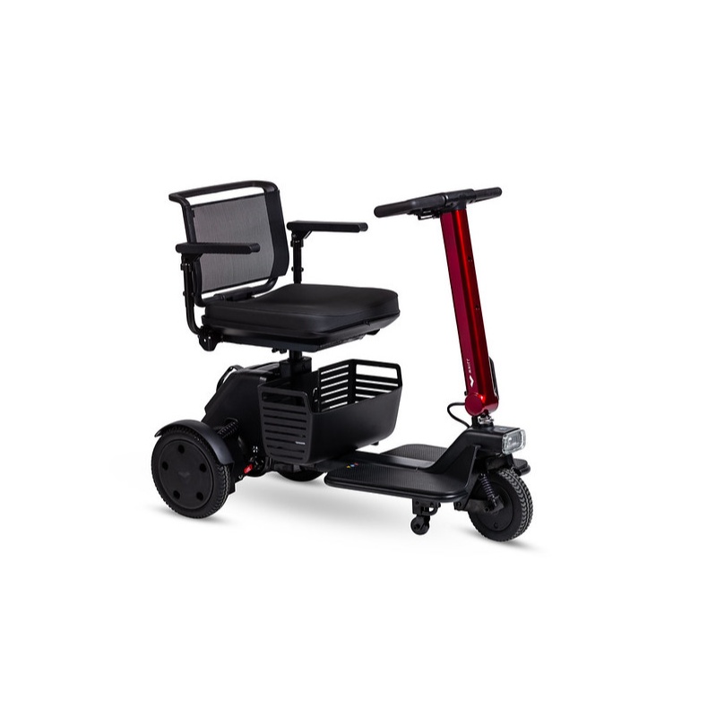 Tga whill r 3 wheel portable mobility scooter front rh red