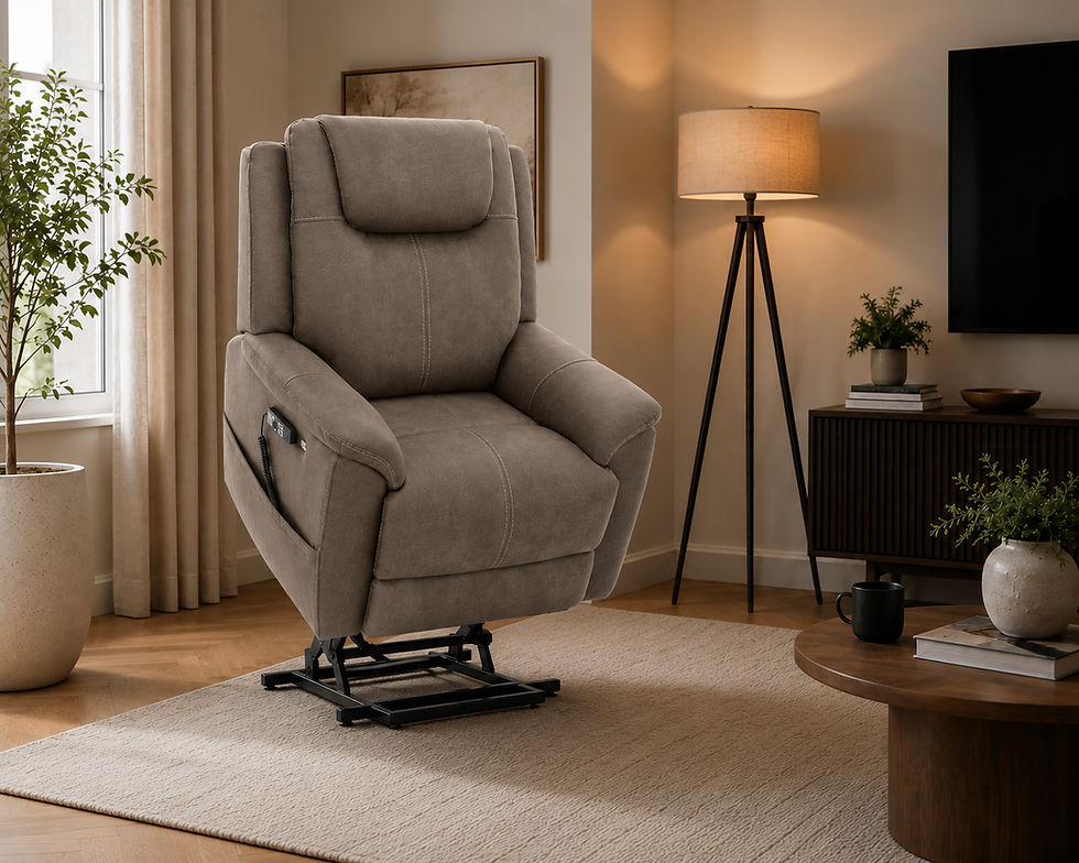 Wetherby Quad Motor Rise and Recline Chair - Front Right Rise