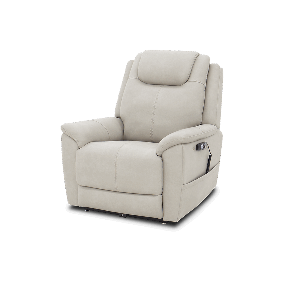 Thumbnail: Wetherby Quad Motor Rise and Recline Chair - Front Left Dove