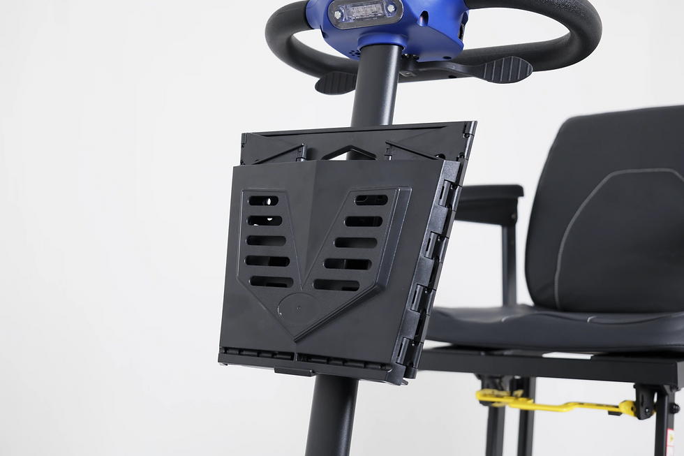 Thumbnail: Scooterpac Atom Fold Manual Folding Mobility Scooter - Basket