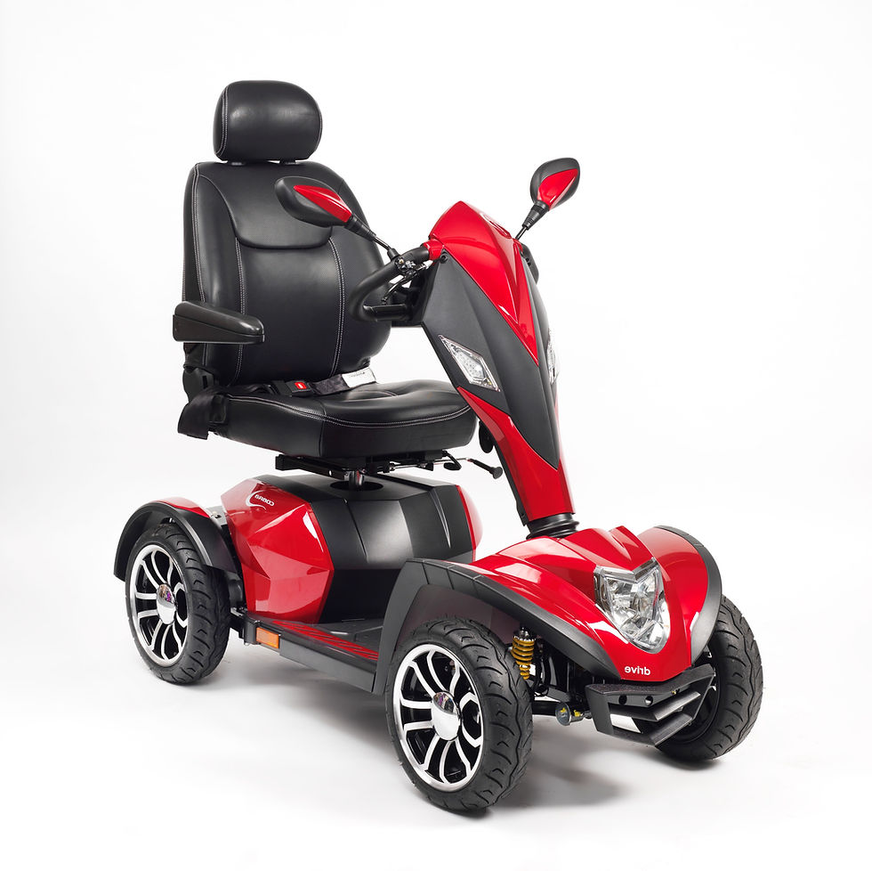 Thumbnail: Drive Cobra 8mph Mobility Scooter - Front Right Red