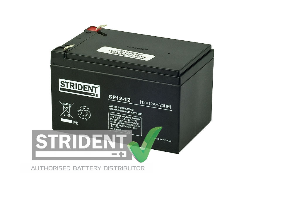 Strident 12volt 12ah AGM Mobility Battery