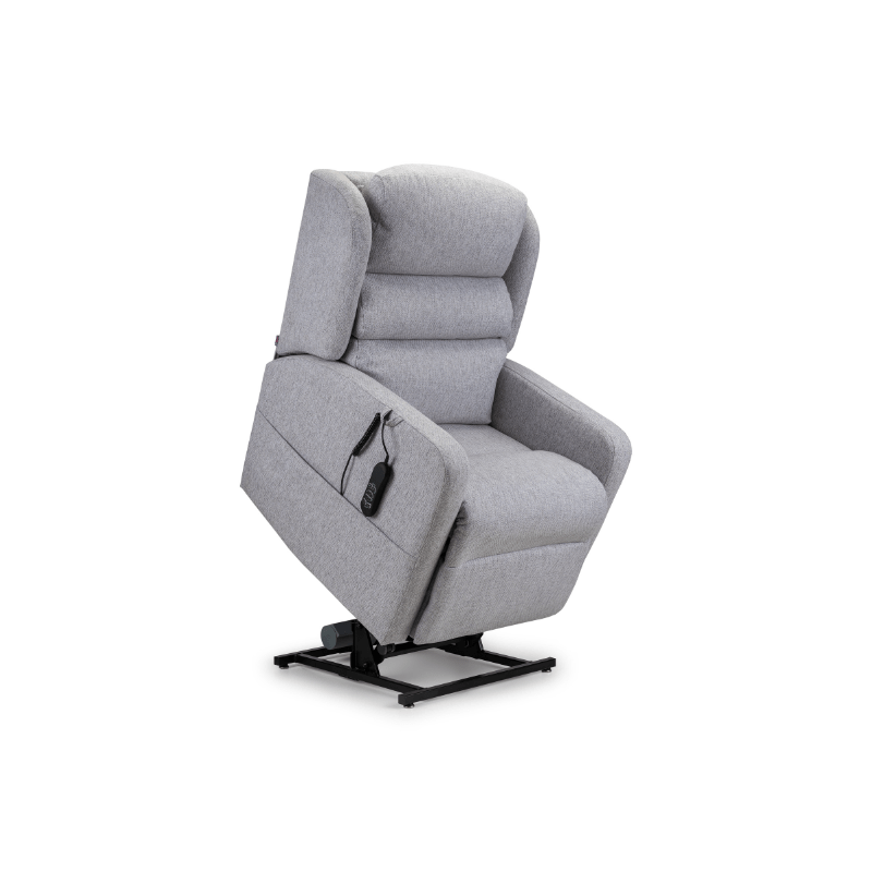 Thumbnail: Camberley Dual Motor Rise and Recline Chair - Front Right Silver Rise