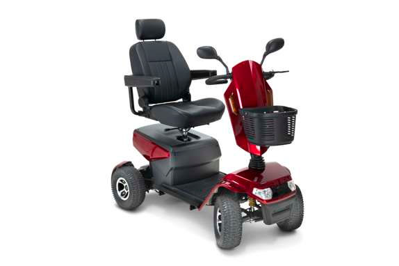 Drive Safari 8MPH All Terrain Mobility Scooter - Front Right Red