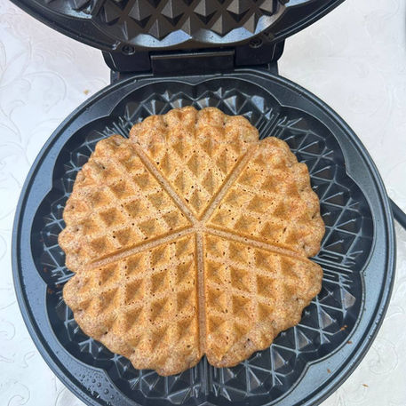 Hirsewaffeln- knusprig und lecker