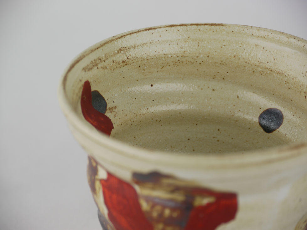 サムネイル： ＜完売＞鉄絵赤絵タンブラー Tumbler spoted in Red