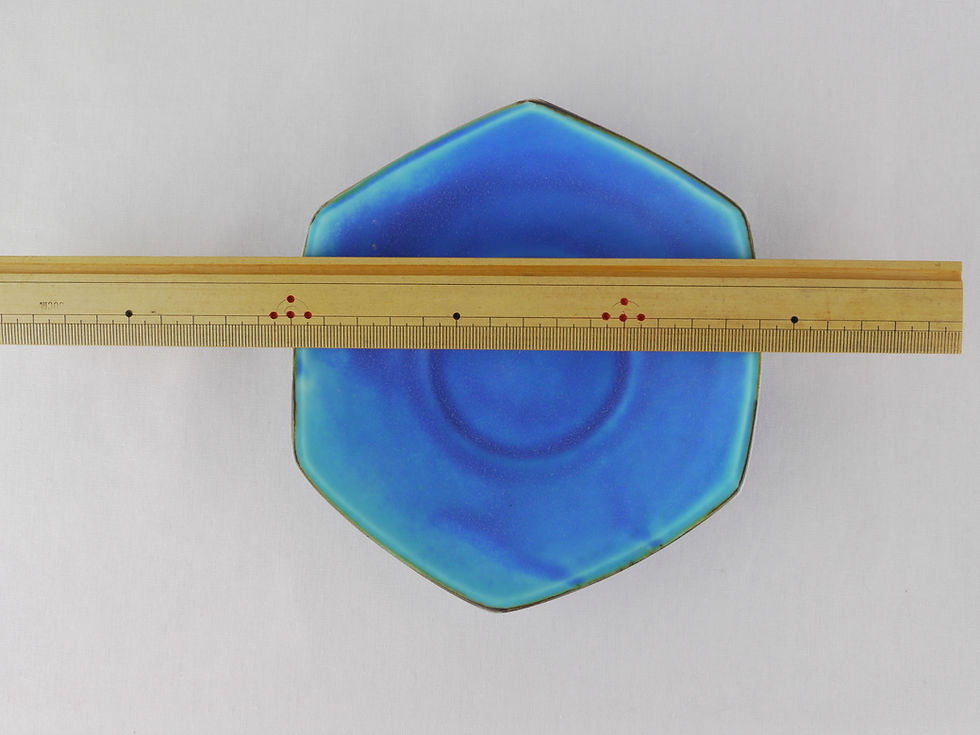 サムネイル： 青磁六角鉢（小）・ラマンチャブルー Ceramic Hexagon Mini Bowl / Blue