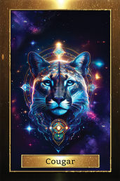 esprit totem du cougar vu de face