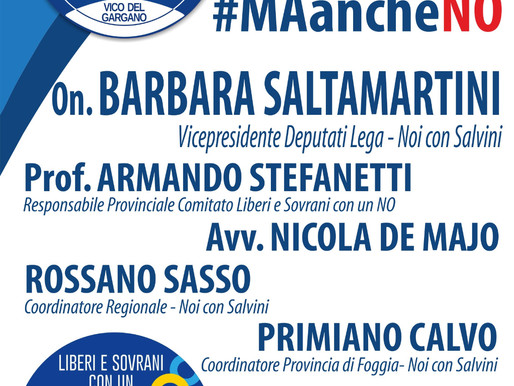 Continuano le azioni per il NO al Referendum di Noi con Salvini