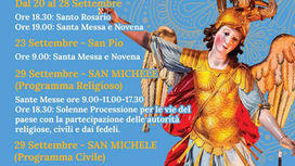 Solenni festeggiamenti in onore di San Michele Arcangelo