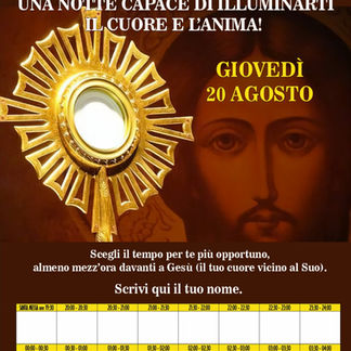 Una notte capace di illuminarti il cuore e l'anima: l'appuntamento con l'adorazione notturna a San Menaio