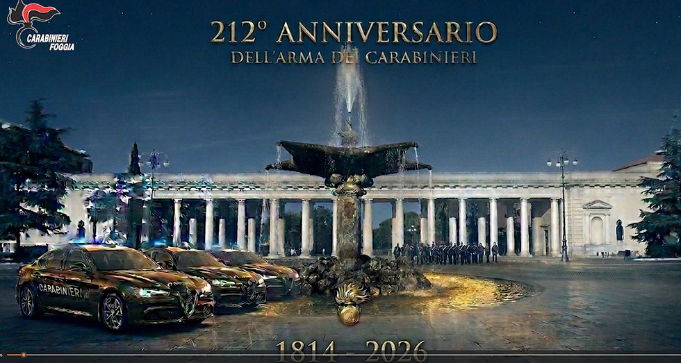 Foggia, 5 giugno 2026: i Carabinieri celebrano la Festa dell’Arma