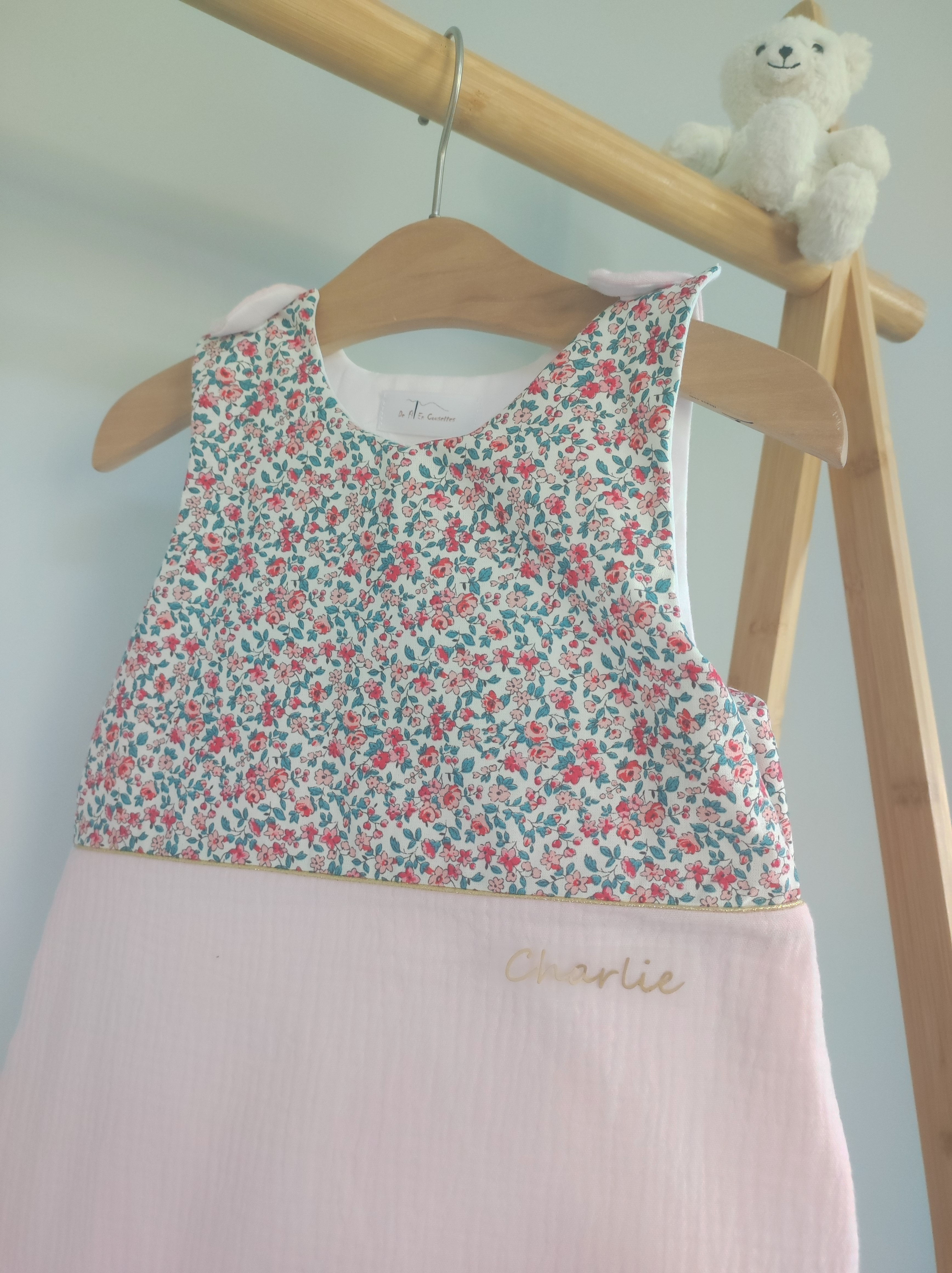 Gigoteuse 0-3 mois été avec prénom