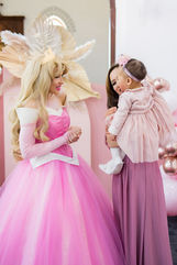 Elle Enchanted as Sleeping Beauty during a Princess Meet and Greet