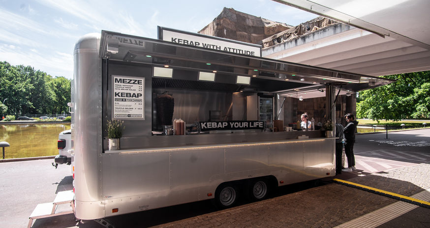 Delicious Döner Kebabs from Kebap with Attitude Food Trailer in Berlin Mitte