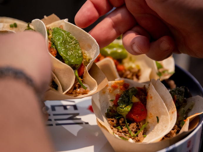 Pulled Beef Turkish Tacos