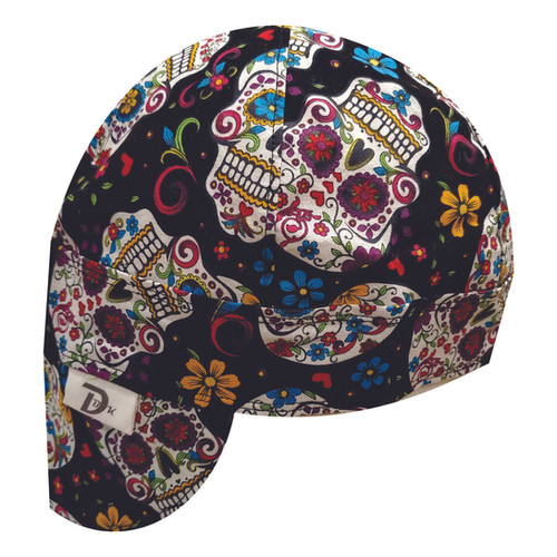 Black Sugar Skull Welding Cap | DBK 
