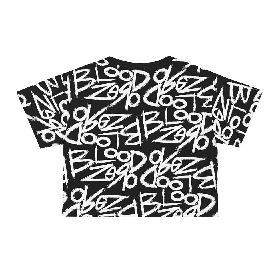 Thumbnail: Abstract Blood Zero Crop Top
