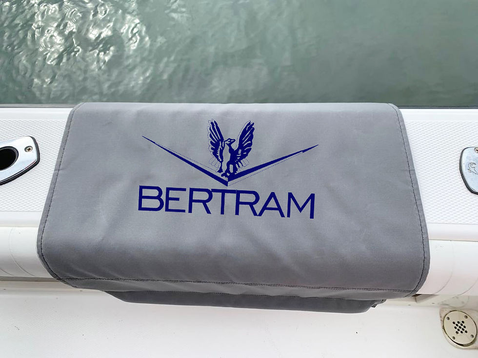 Bertram Custom Canvas Gunwale Mat 30"x36"
