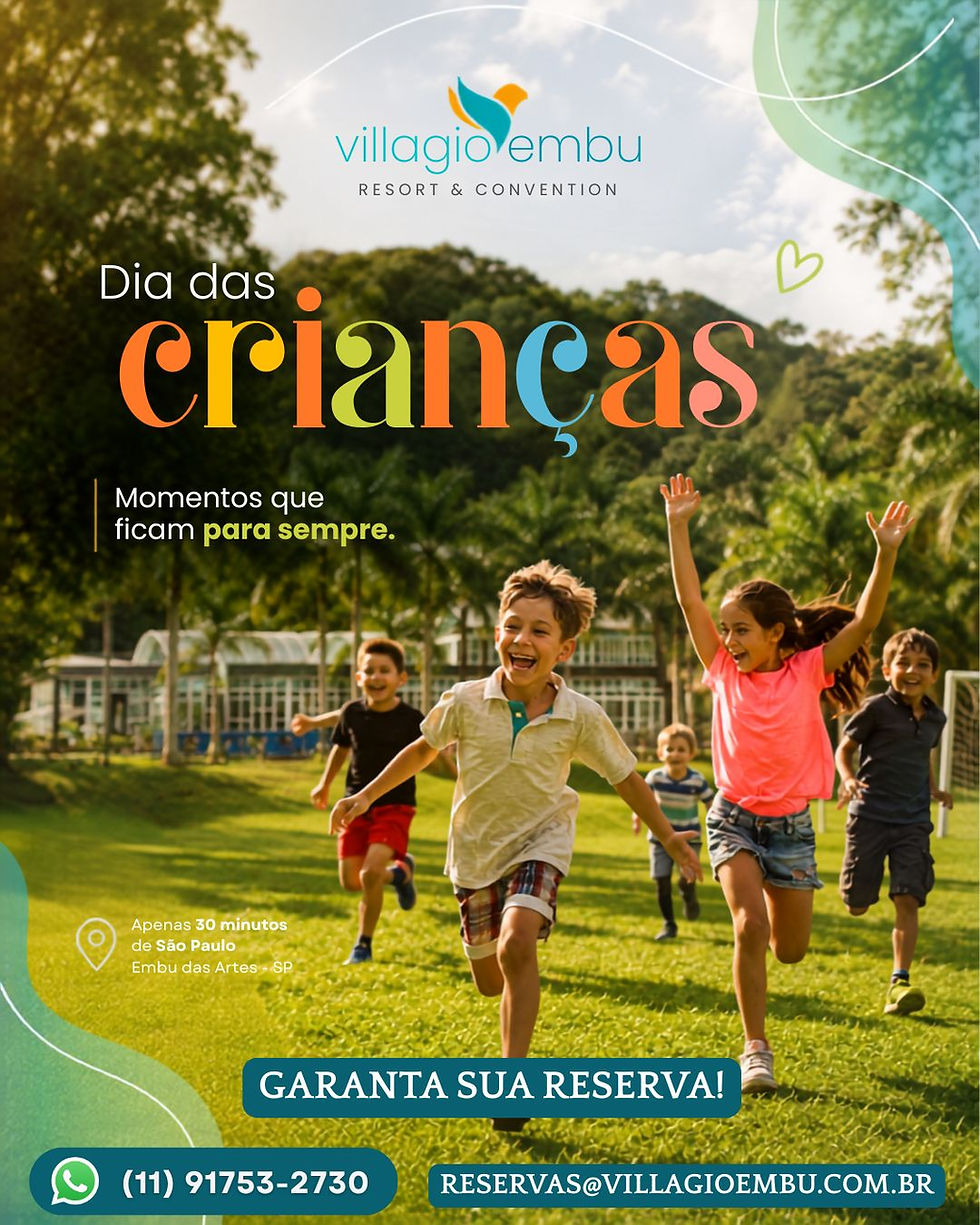 Dia das crianças 2026 no Villagio Embu