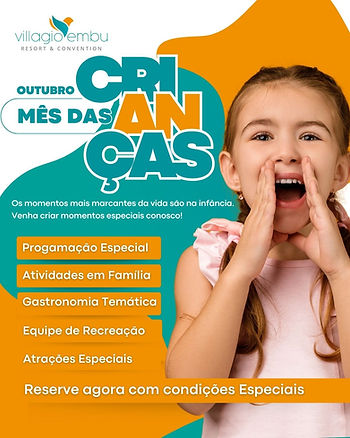 Mes das crianças Villagio Embu