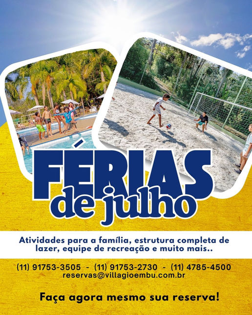 Férias de Julho no Villagio Embu