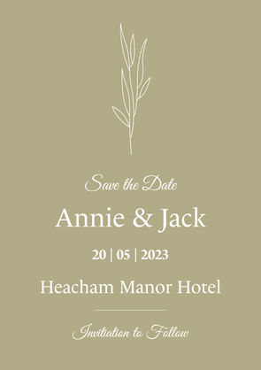 Save the Date Design
