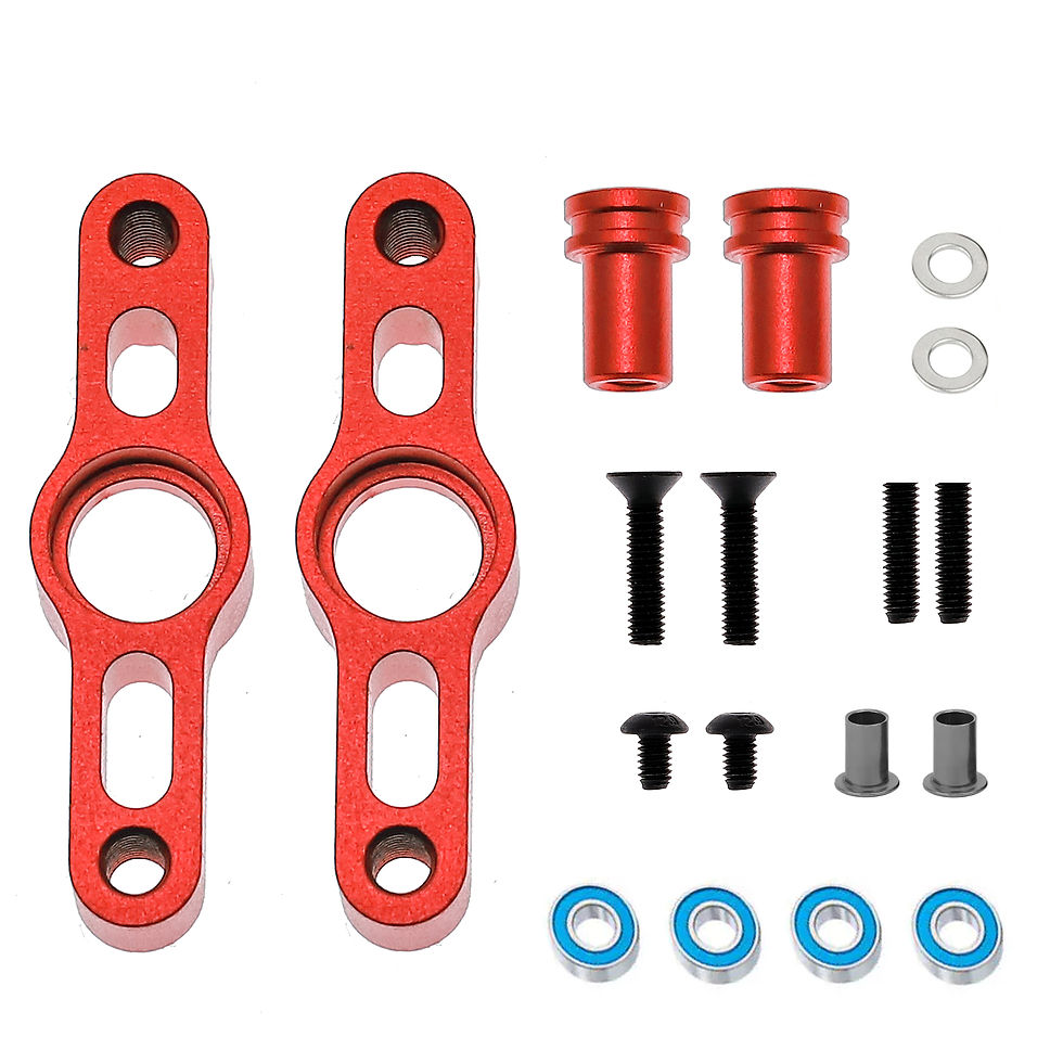 Thumbnail: Tamiya 54574 Aluminum Steering Set for TT-02 Chassis, CNC Upgrade Parts, Precisi