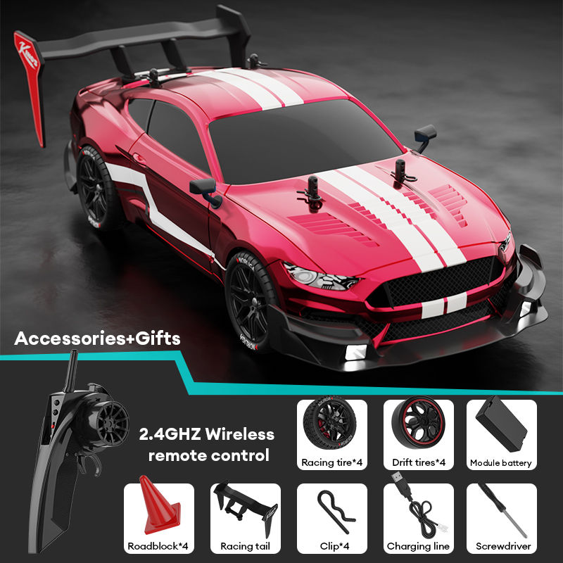 Thumbnail: 1:14 Remote control car 2.4Ghz wireless remote control four-drive LED car lights