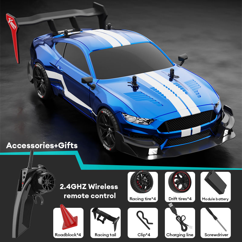 Thumbnail: 1:14 Remote control car 2.4Ghz wireless remote control four-drive LED car lights