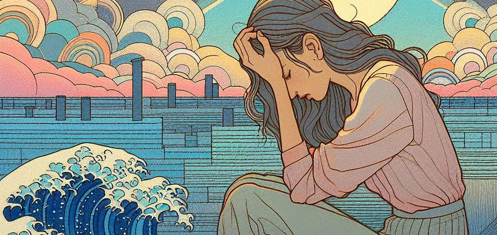 femme en burnout