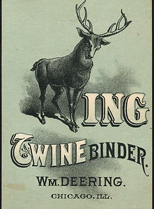 Deering Twine Binder A. Bentley