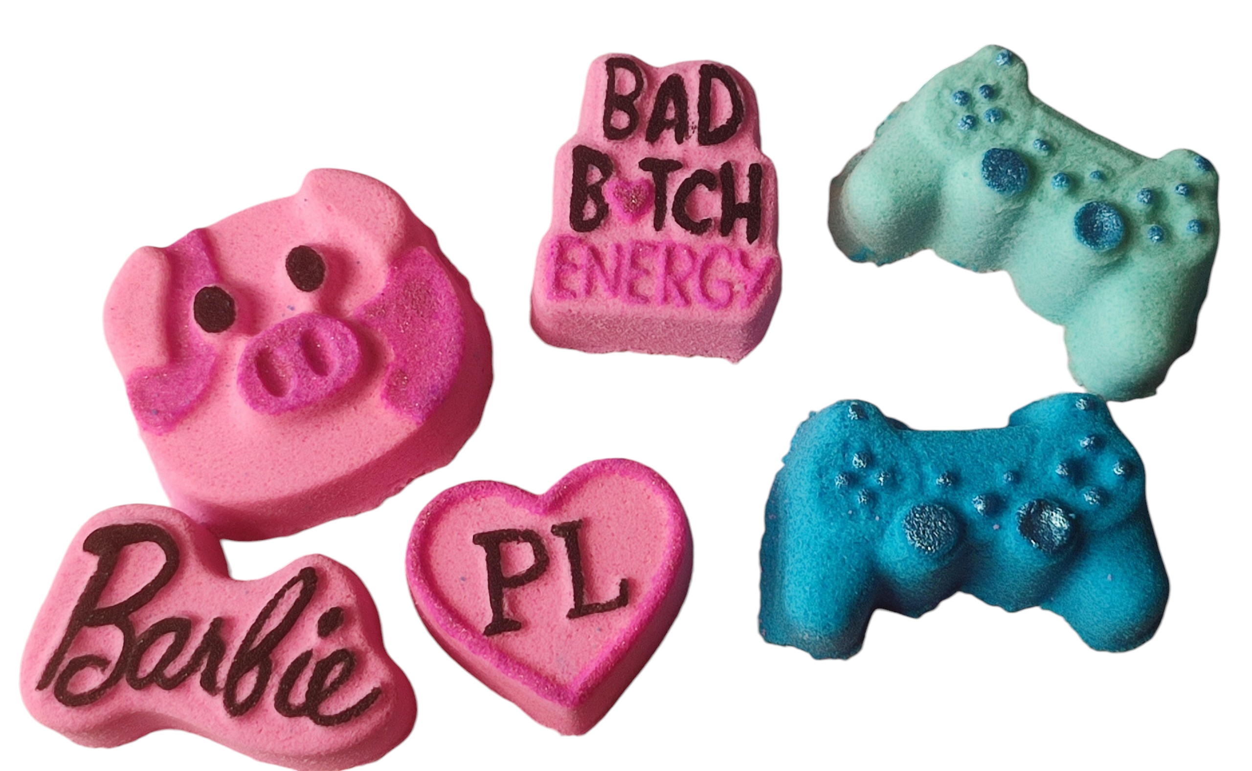100 mini bath bombs