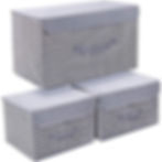 3-PACK FOLDABLE STORAGE BINS
