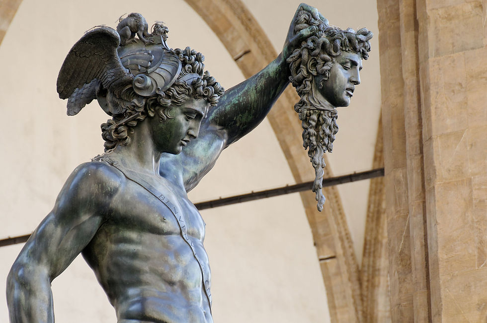 Perseus met het hoofd van Medusa van Benvenuto Cellini