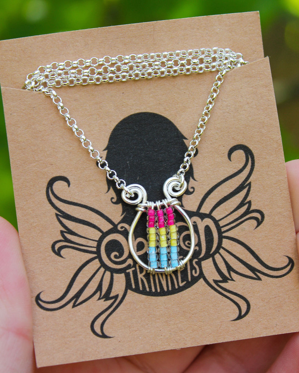 Thumbnail: Pride Lyre Necklaces