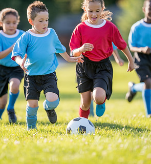 Kids Playing Soccer