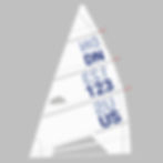 DN Iceboat mainsail. made from robust dacron and quality hardware