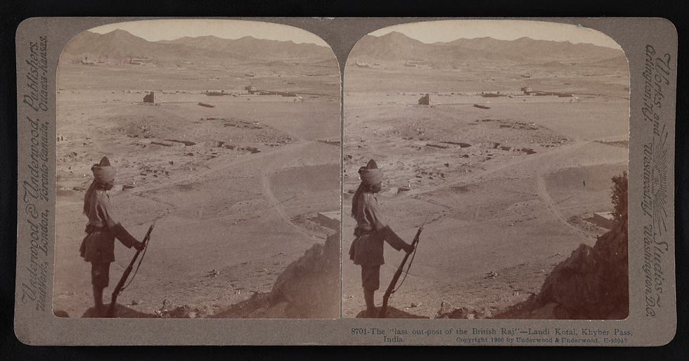 The "last out-post of the British Raj"-Landi Kotal, Khyber pass, India