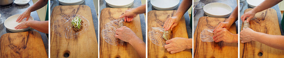 Rice Paper Roll Instructions by Nadine Lloyd