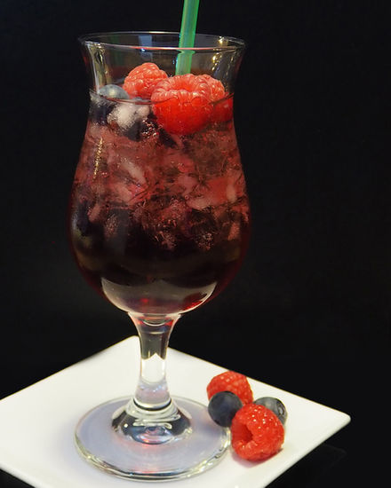 Raspberry Blueberry Vodka Crusher Recipe by Nadine Lloyd