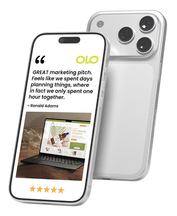 Phone with OLO testimonial