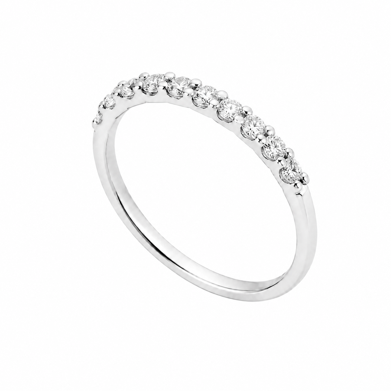 0.30ct Natural Diamond Eternity Ring in 9ct White Gold