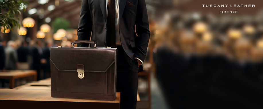תיק עור יוקרתי לעסקים ולמחשב נייד Tuscany Bags