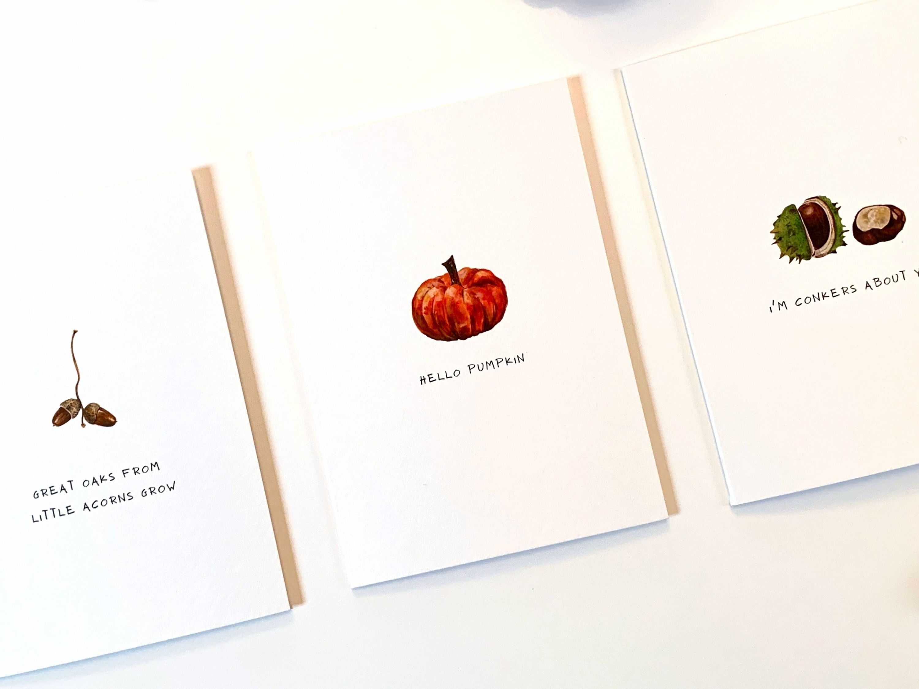 Autumn Greeting Cards Set Of 3