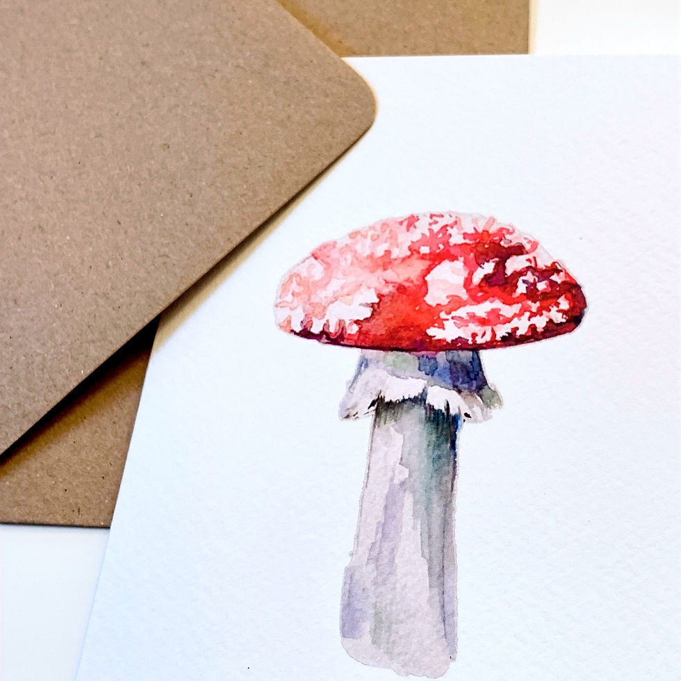 Thumbnail: Autumn Mushroom Greeting Card