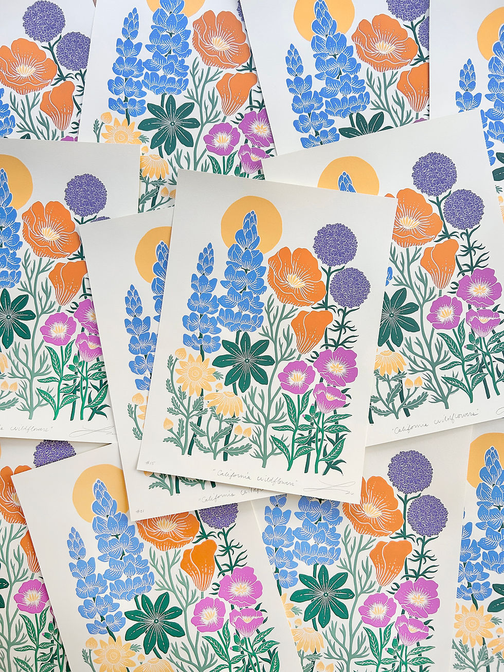 Thumbnail: California Wildflower Screenprint