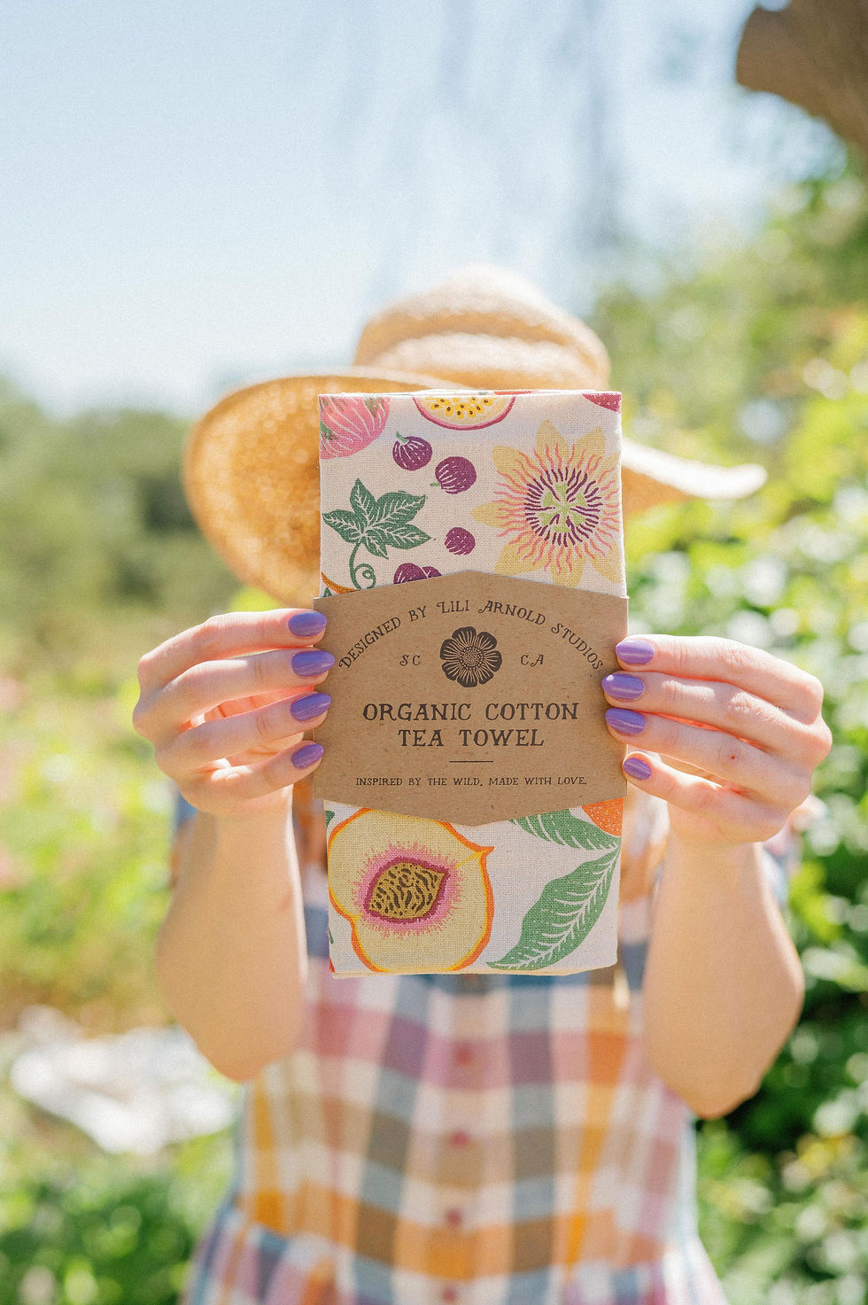 Thumbnail: Organic Cotton Tea Towel - Fruit Basket